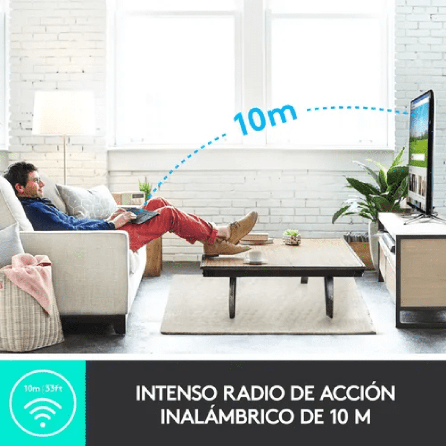 Teclado Inalambrico Logitech K400 Plus con touchpad negro-4