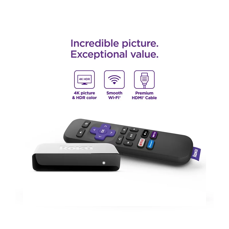 Roku Premiere 4K HDR Streaming - Modelo 3920RW-SW (2023)-1