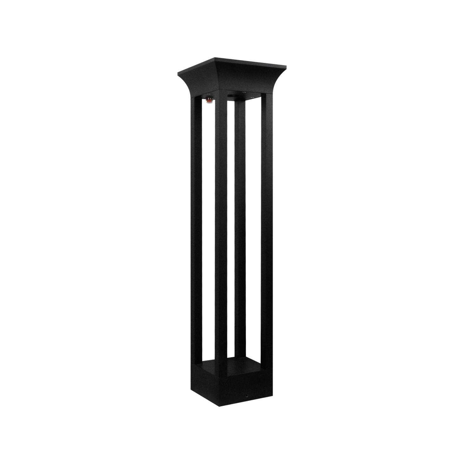 BOLLARD SOLAR LED STUDIO 5W LUZ CÁLIDA IP65 NEGRO-0