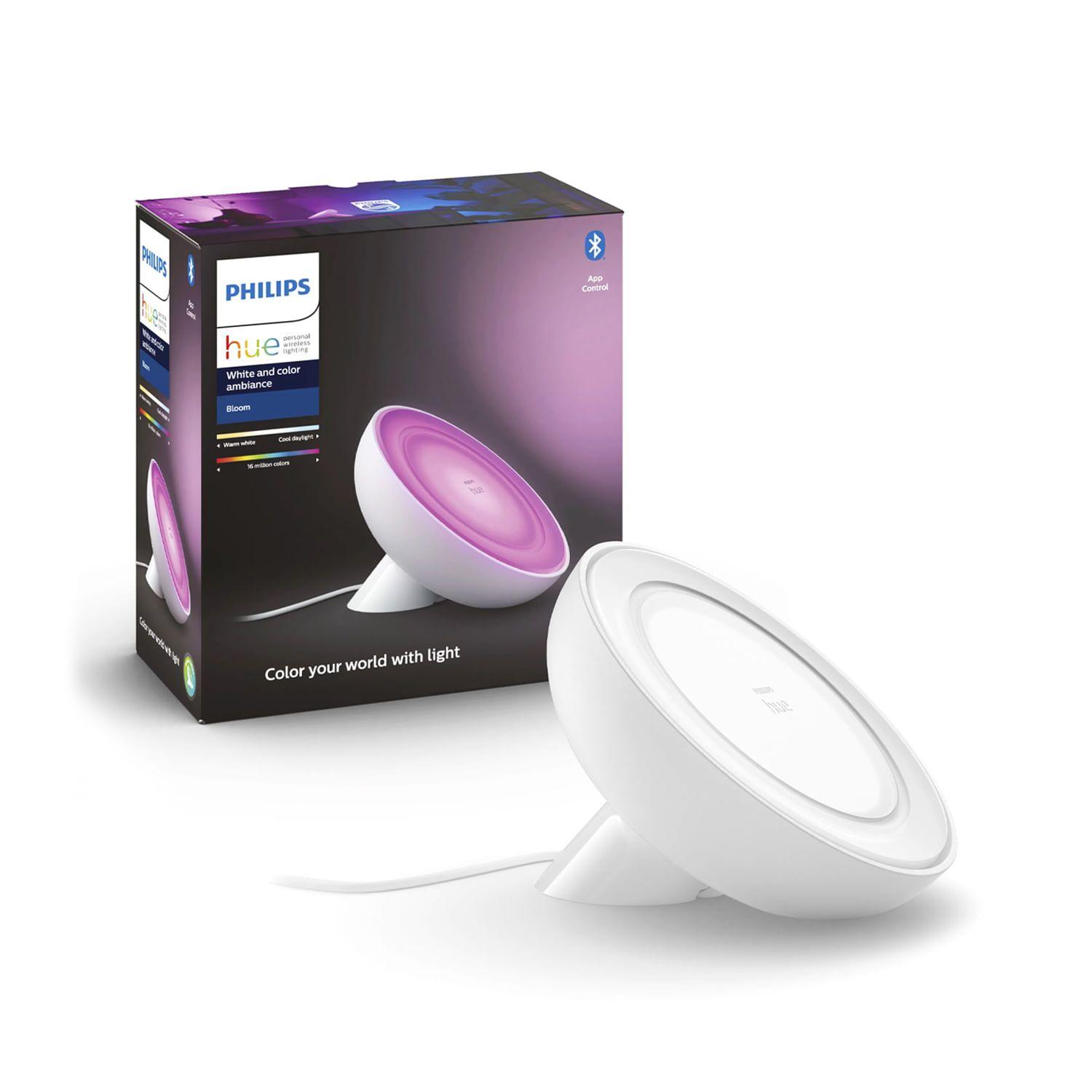 LÁMPARA MESA PHILIPS HUE BLOOM 8W COLOR RGB BLANCA-0