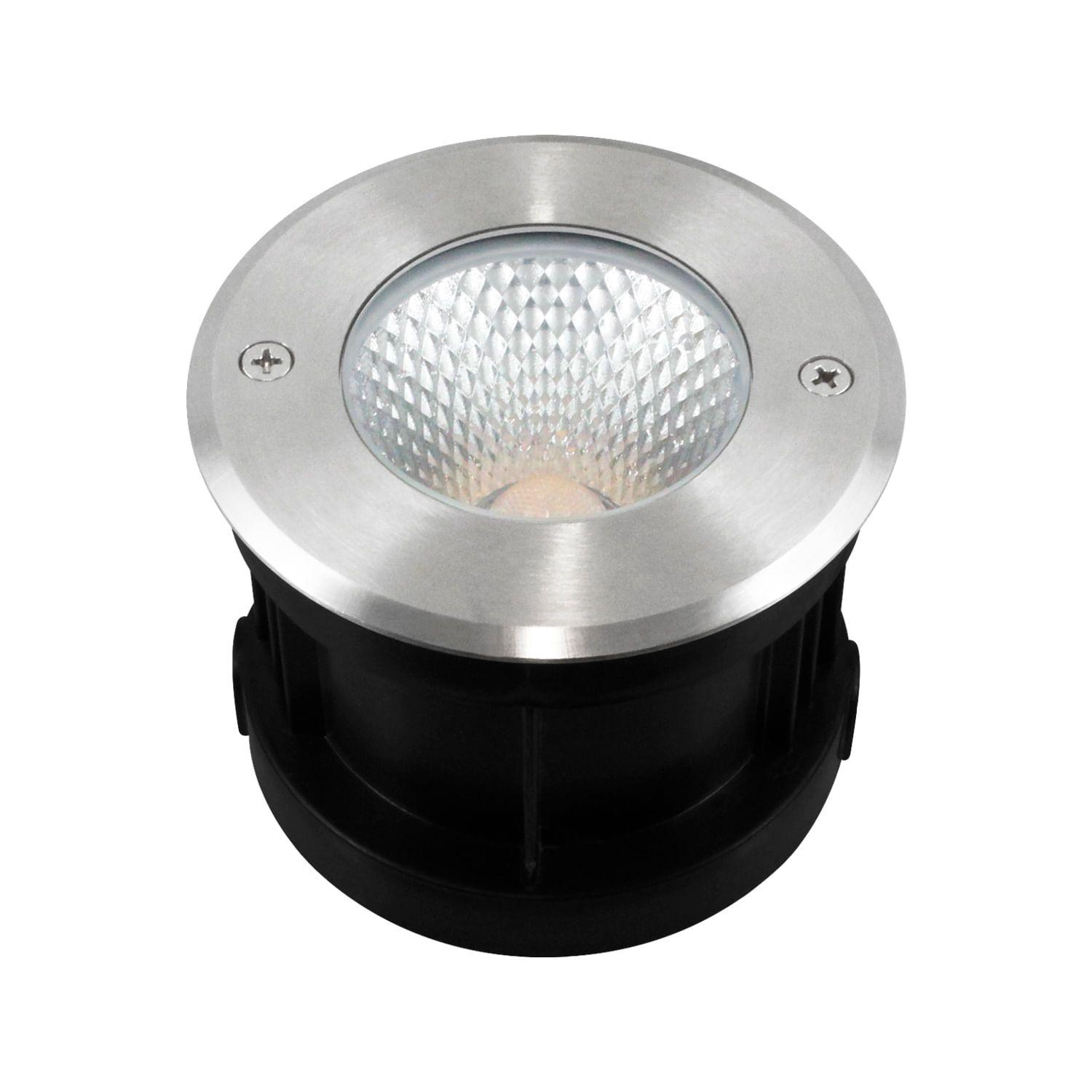 EMBUTIDO PISO LED STUDIO 7W LUZ CÁLIDA IP67 PLATA-0