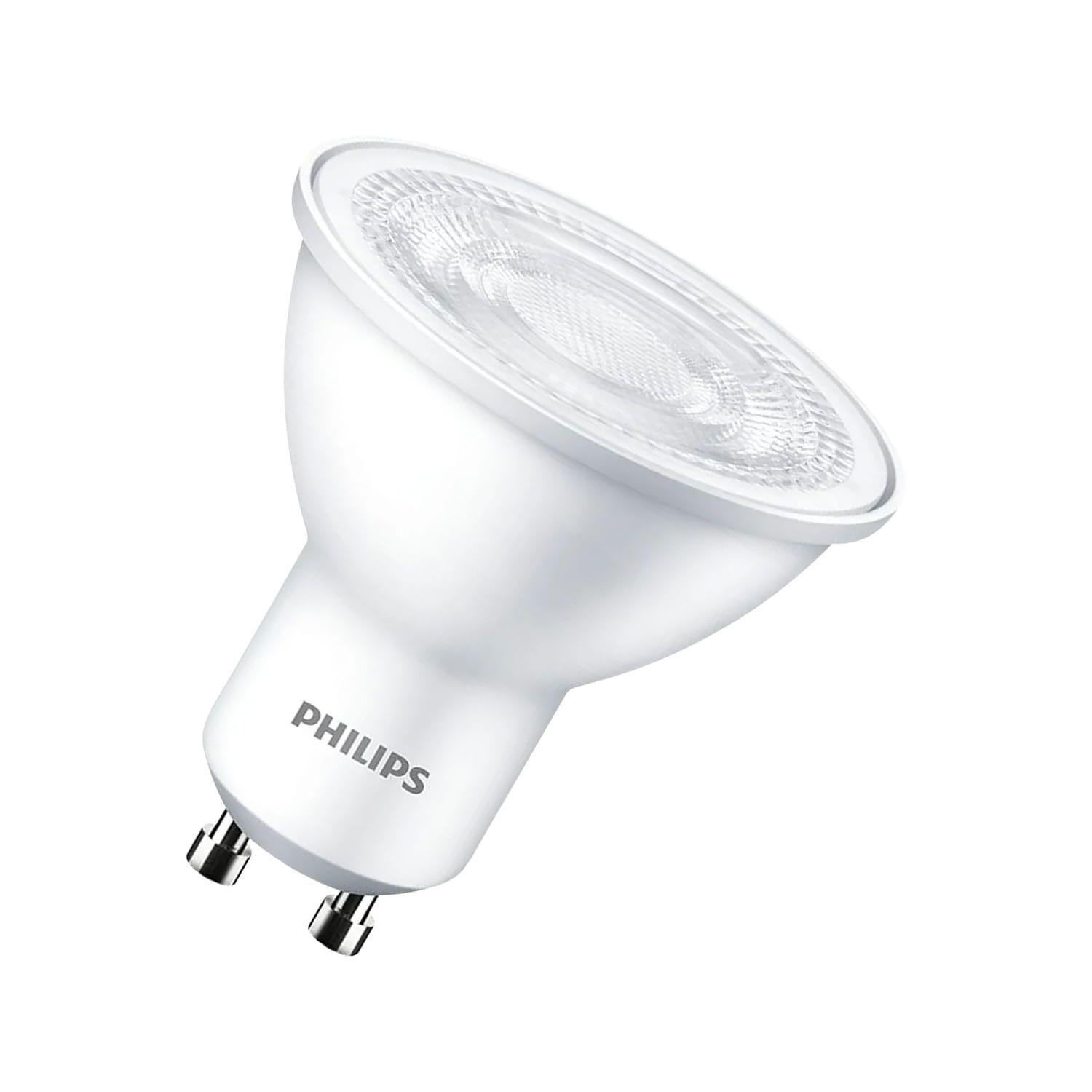 KIT 8 AMPOLLETAS GU10 PHILIPS 3.8W LUZ CÁLIDA B-1