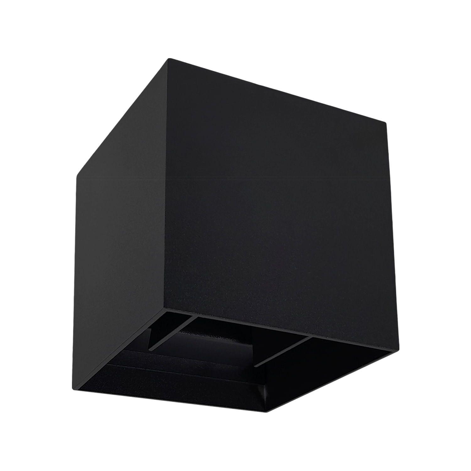 APLIQUÉ LED STUDIO CUBO 10W LUZ CLDA IP65 NEGRO-0