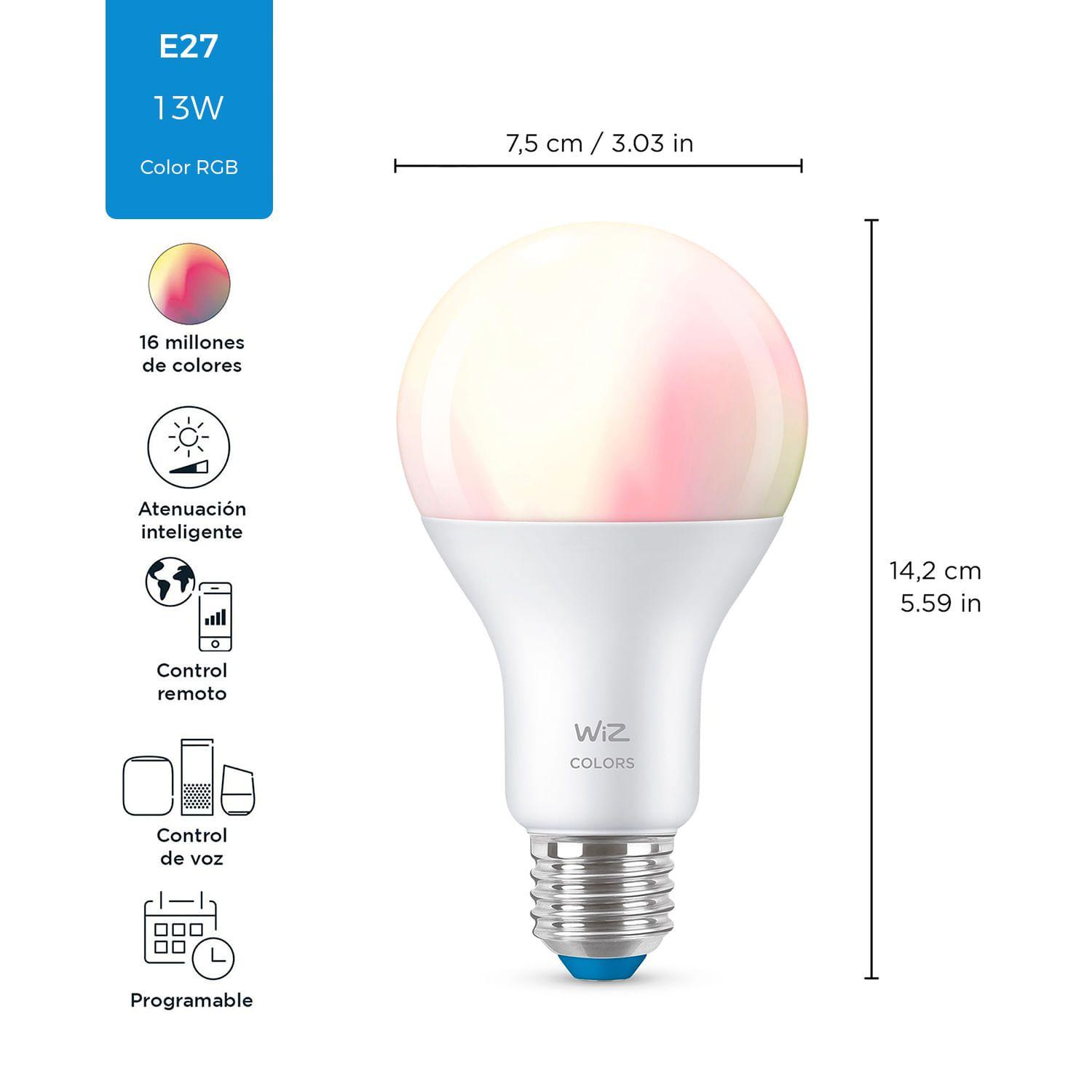 AMPOLLETA E27 WIZ INTEGTE 13W L/RGB CLDA A FRIA BL-1