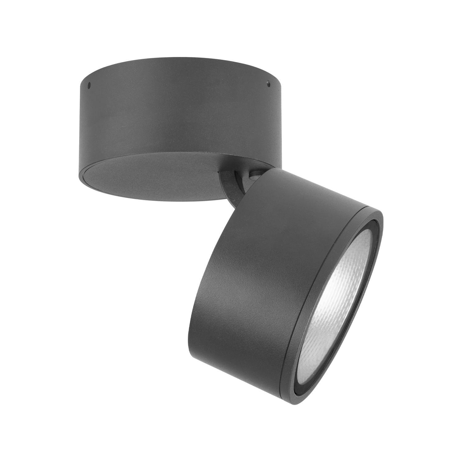 APLIQUÉ CI/MU LED STUDIO DIRIGIBLE 12W LC IP65 GR-0
