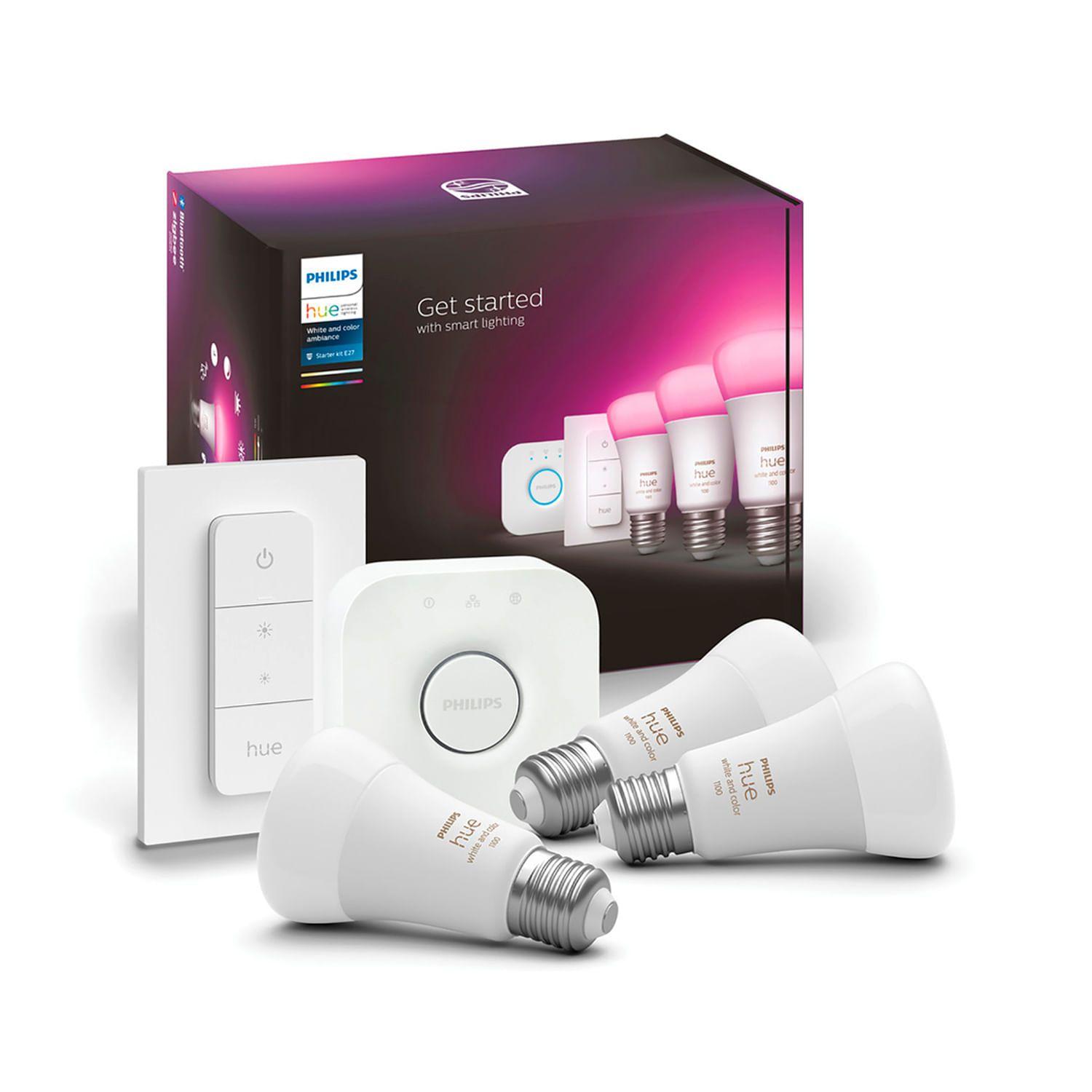 KIT PHILIPS HUE IV E27 RGB + INTRR INALÁM + BRIDGE-0