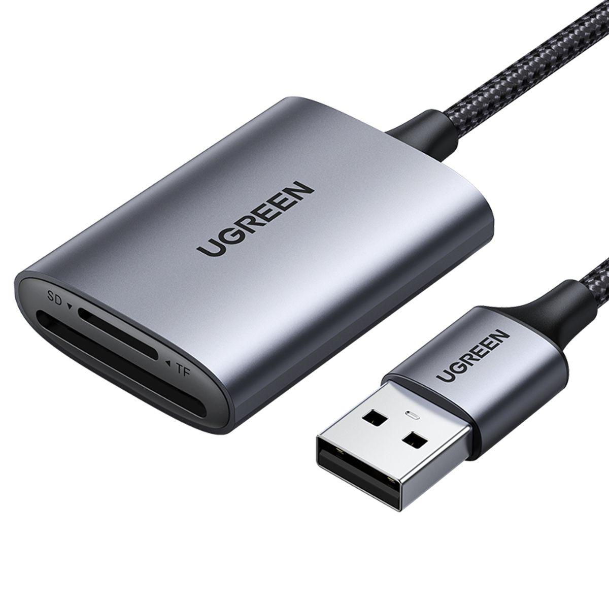 UGREEN Lector de tarjetas USB 3.0 A 2 en 1-0