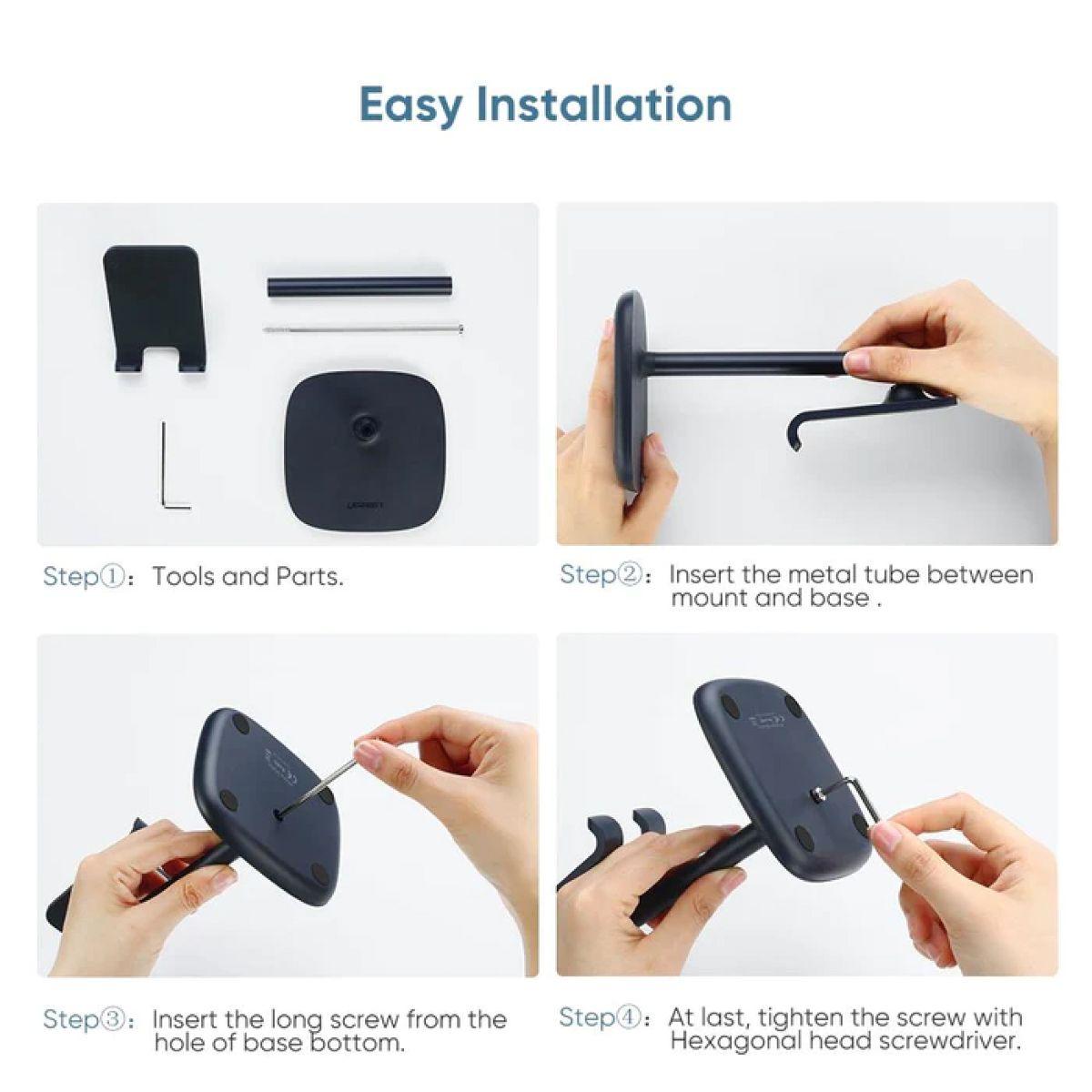 UGREEN Soporte Smartphone de escritorio Multiángulo Negro-6
