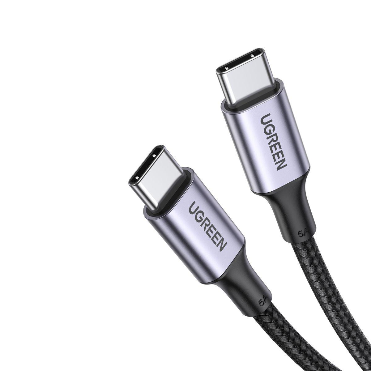 UGREEN Cable de datos USB-C 2.0 a USB- C 2.0 5A 2M-7