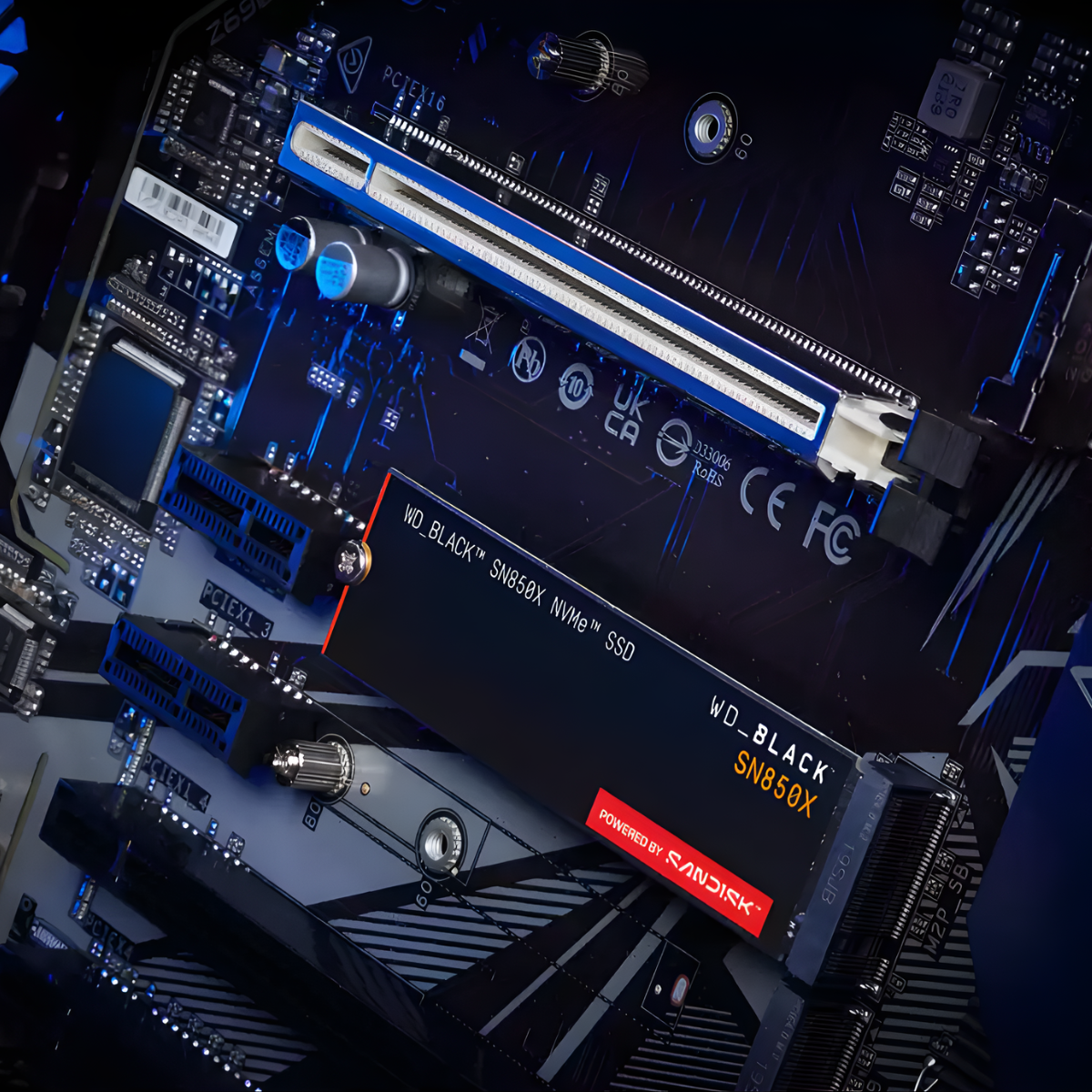 Disco Duro Interno SSD WD BLACK SN850X 1TB NVMe M.2 2280 PCIe 4.0 x4-3