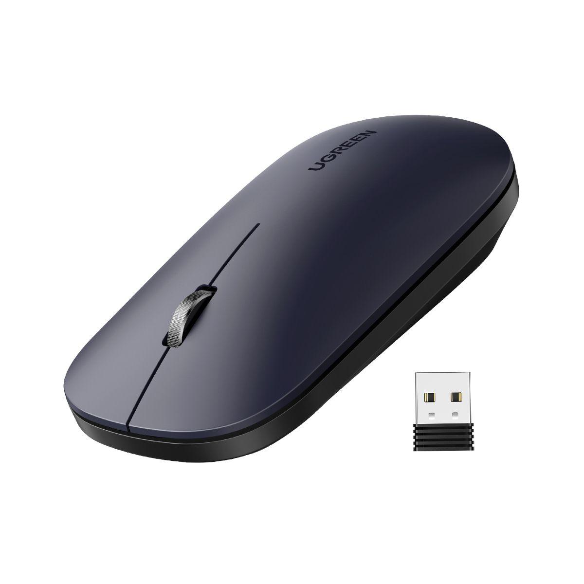 UGREEN Mouse inalámbrico Ultradelgado Negro-1