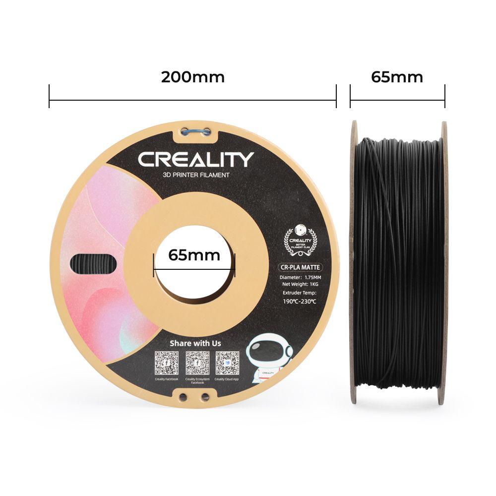 Creality Filamento CR-PLA Mate 1,75mm 1kg Negro-3