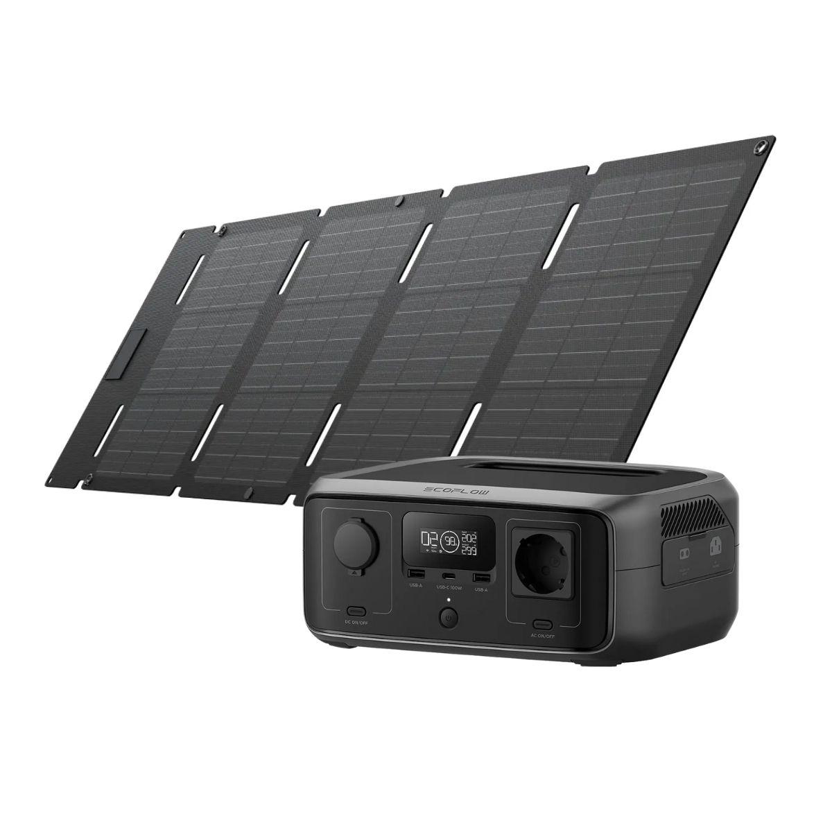 EcoFlow Generador River 3 245Wh + Panel Solar 45W-0