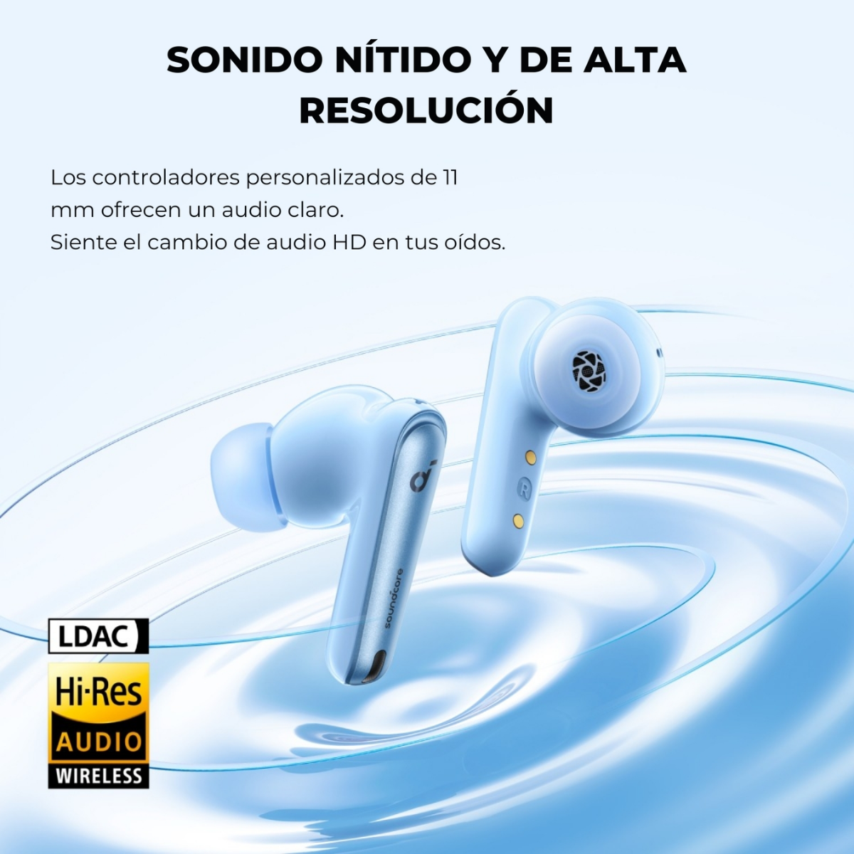 Audifono True Wireless Noise Cancelling Liberty 4 NC Soundcore celeste-3