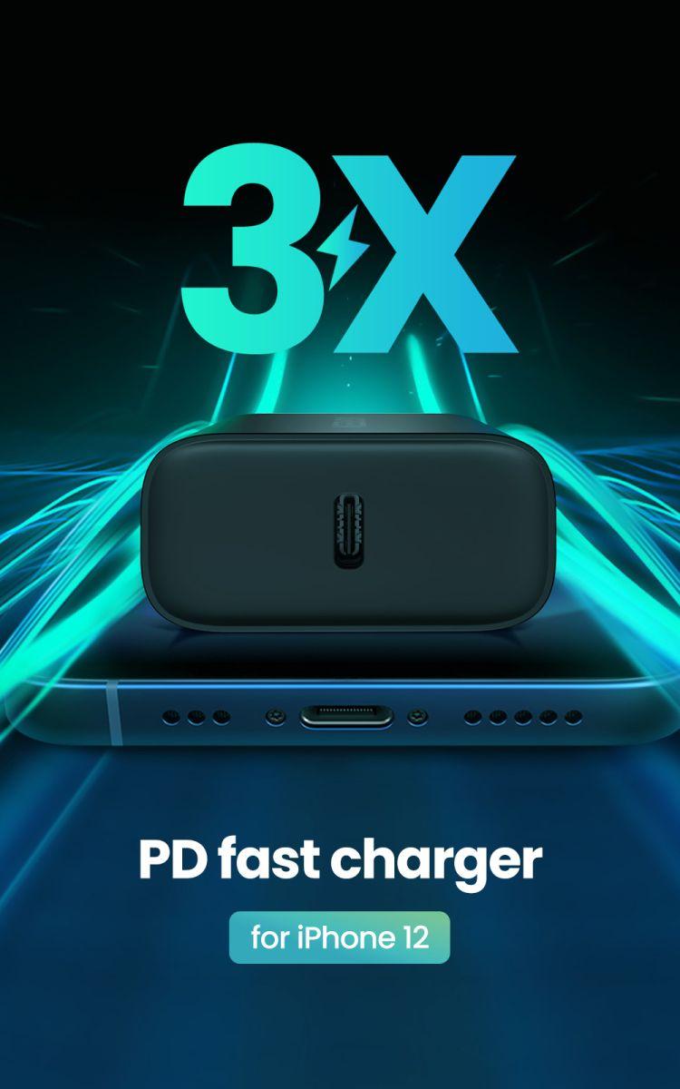 UGREEN Cargador PD USB-C 20W Negro-3