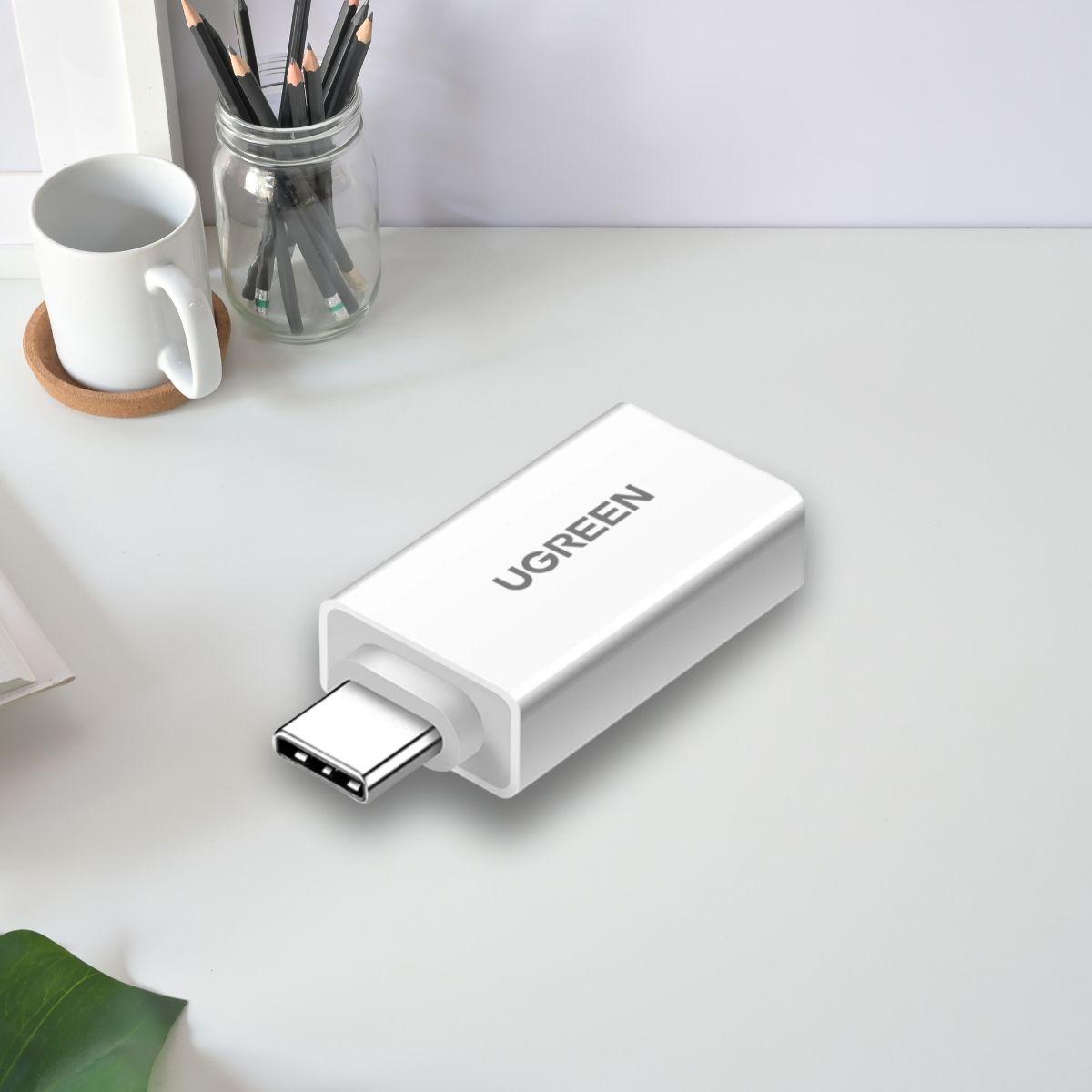 UGREEN Adaptador OTG USB-C 3.1 GEN 1 a USB 3.0 A Negro-3
