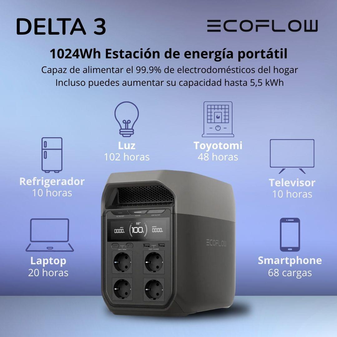 Generador Ecoflow Delta 3 + Regalo-5