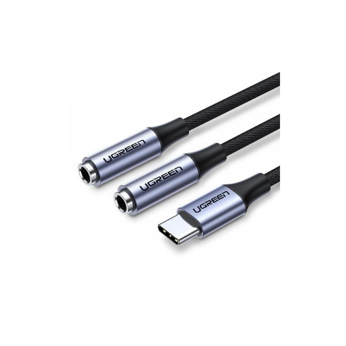 UGREEN Cable splitter de audio USB-C a 3.5mm + 3.5mm 20 cm-3