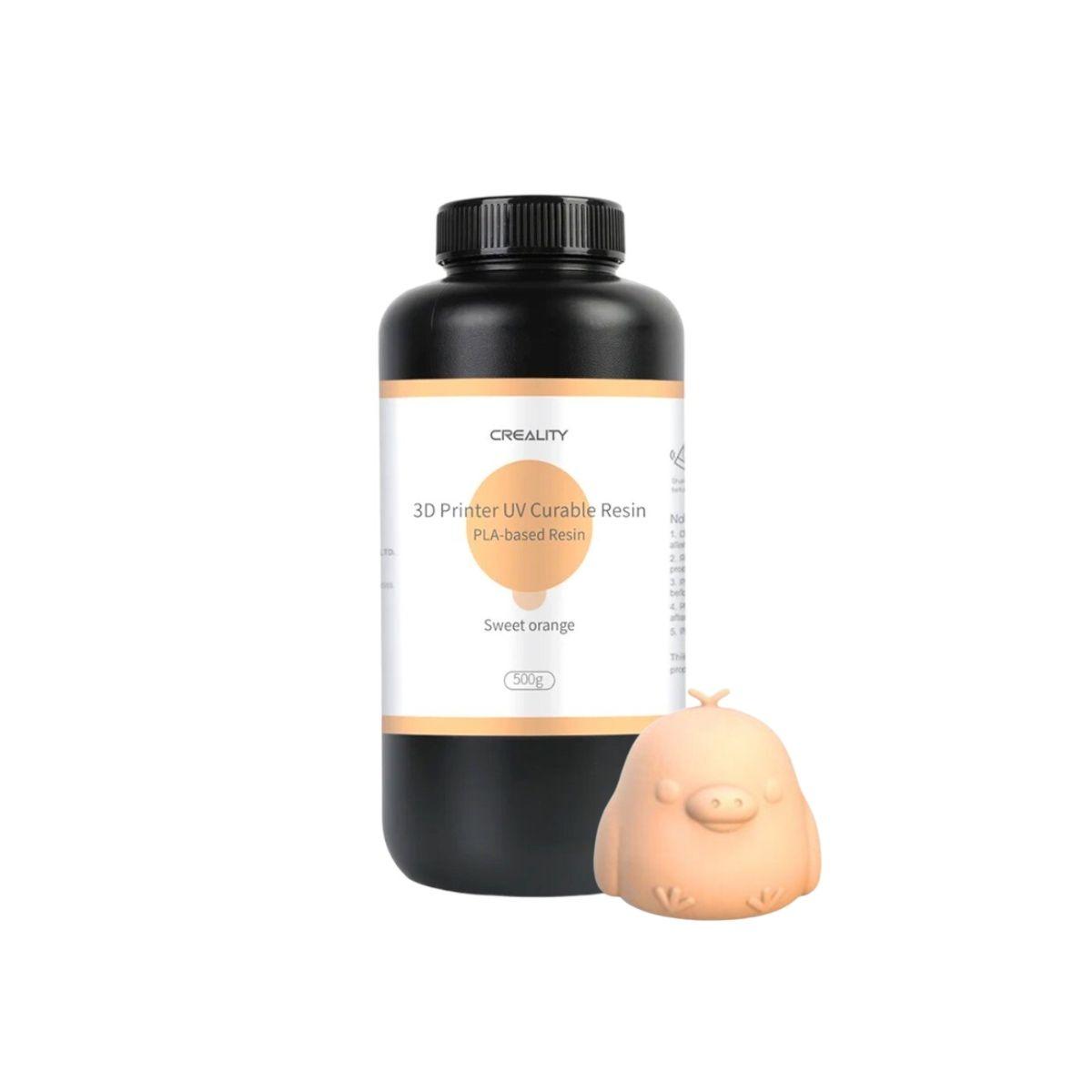 Creality Resina PLA-Based UV Curable 500g Naranjo-3