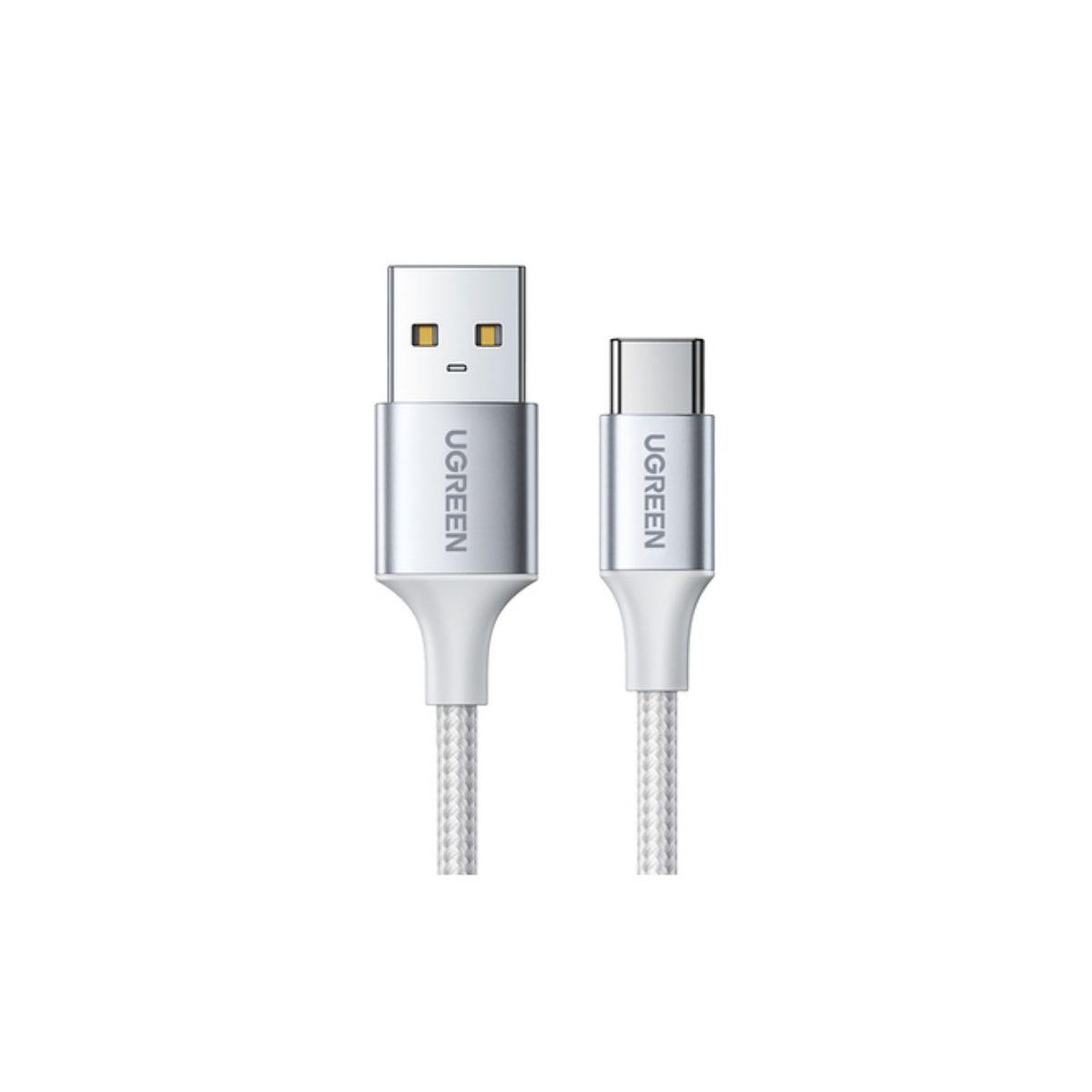 UGREEN Cable USB-C a USB 2.0 A trenzado 1m Blanco-3
