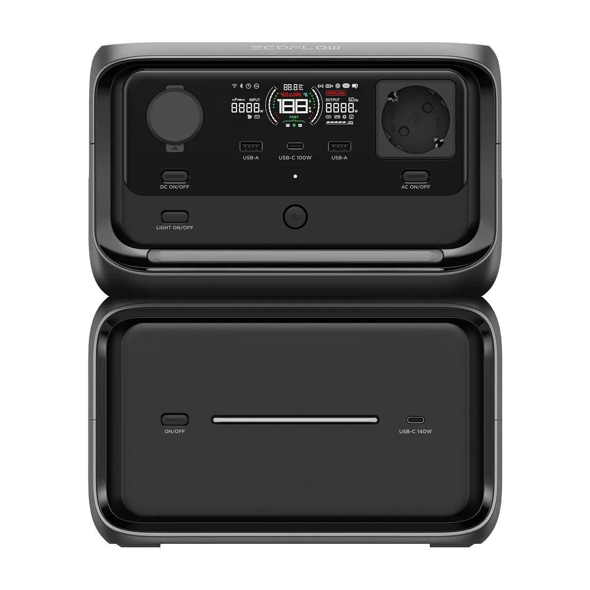 EcoFlow Generador River 3 Max Plus + Panel Solar 160W-3