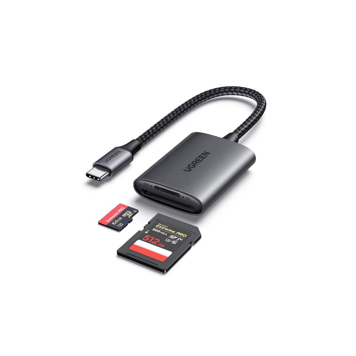UGREEN Lector de Tarjetas USB-C a TF/SD 3.0-3