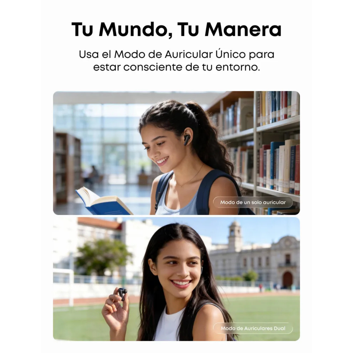 Audífono TWS Soundcore P20i blanco-3