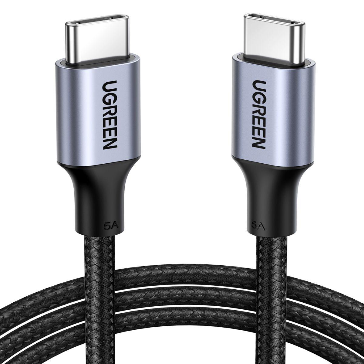 UGREEN Cable de datos USB-C 2.0 a USB-C 2.0 5A 1M (2-Pack)-0