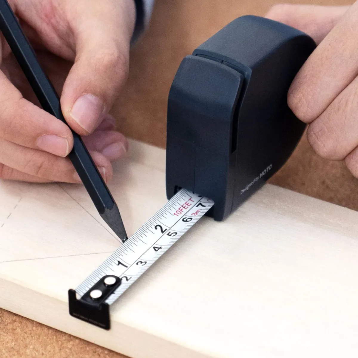 HOTO Huincha de Medir con Autobloqueo+HOTO Utility Knife-3