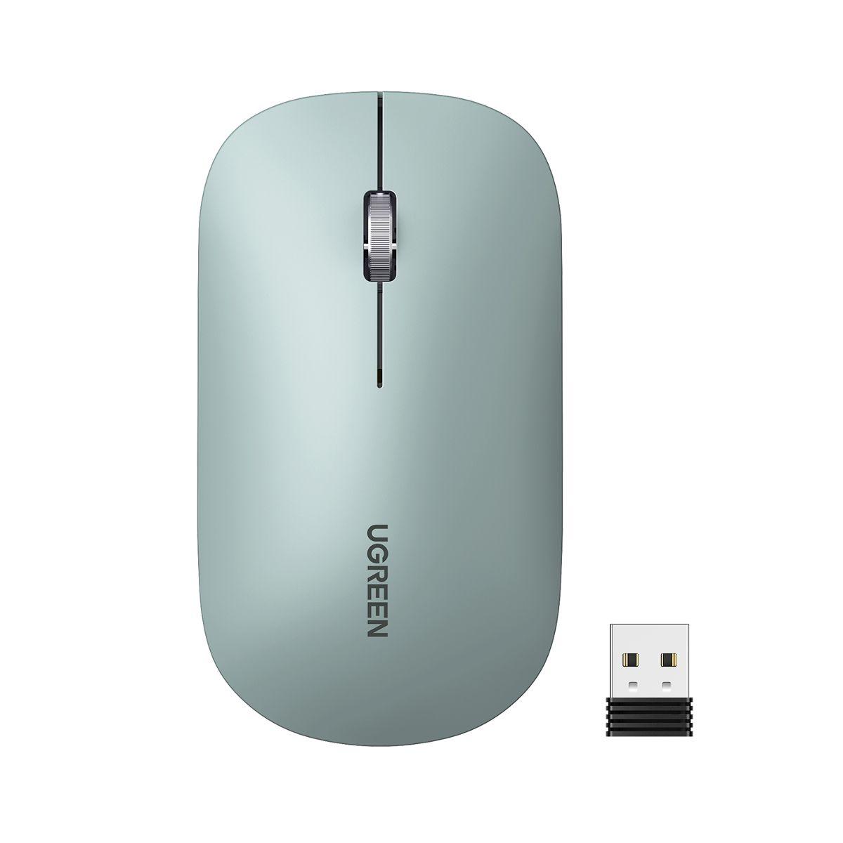 UGREEN Mouse Inalámbrico Ultradelgado Verde-0