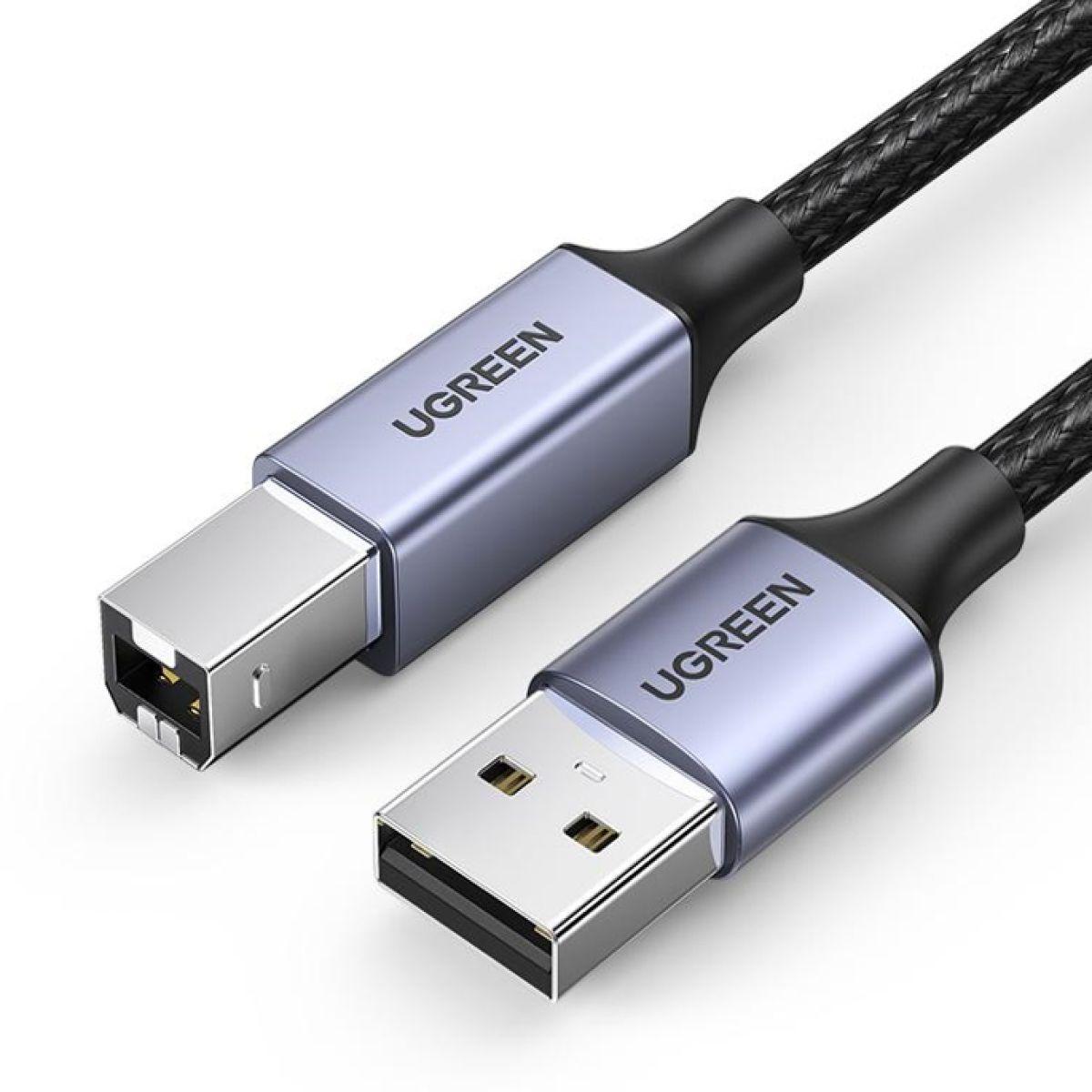 UGREEN Cable de impresión USB 2.0 A a USB- B trenzado 2m-0