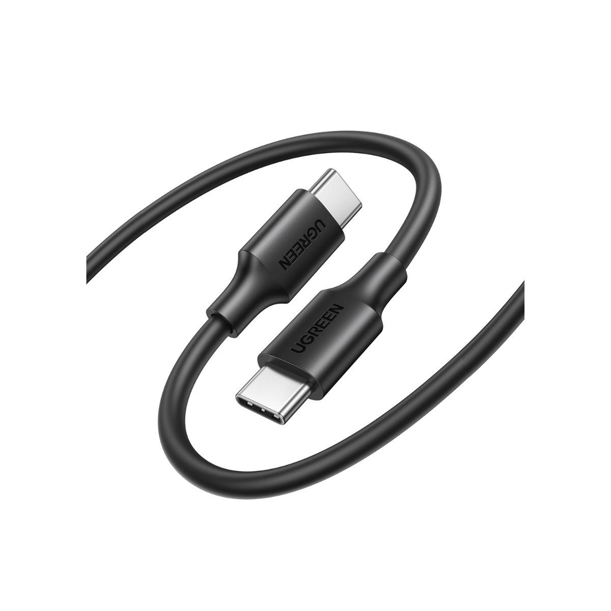 UGREEN Cable de datos USB-C 2.0 a USB-C 2.0 3A 1M Negro-2
