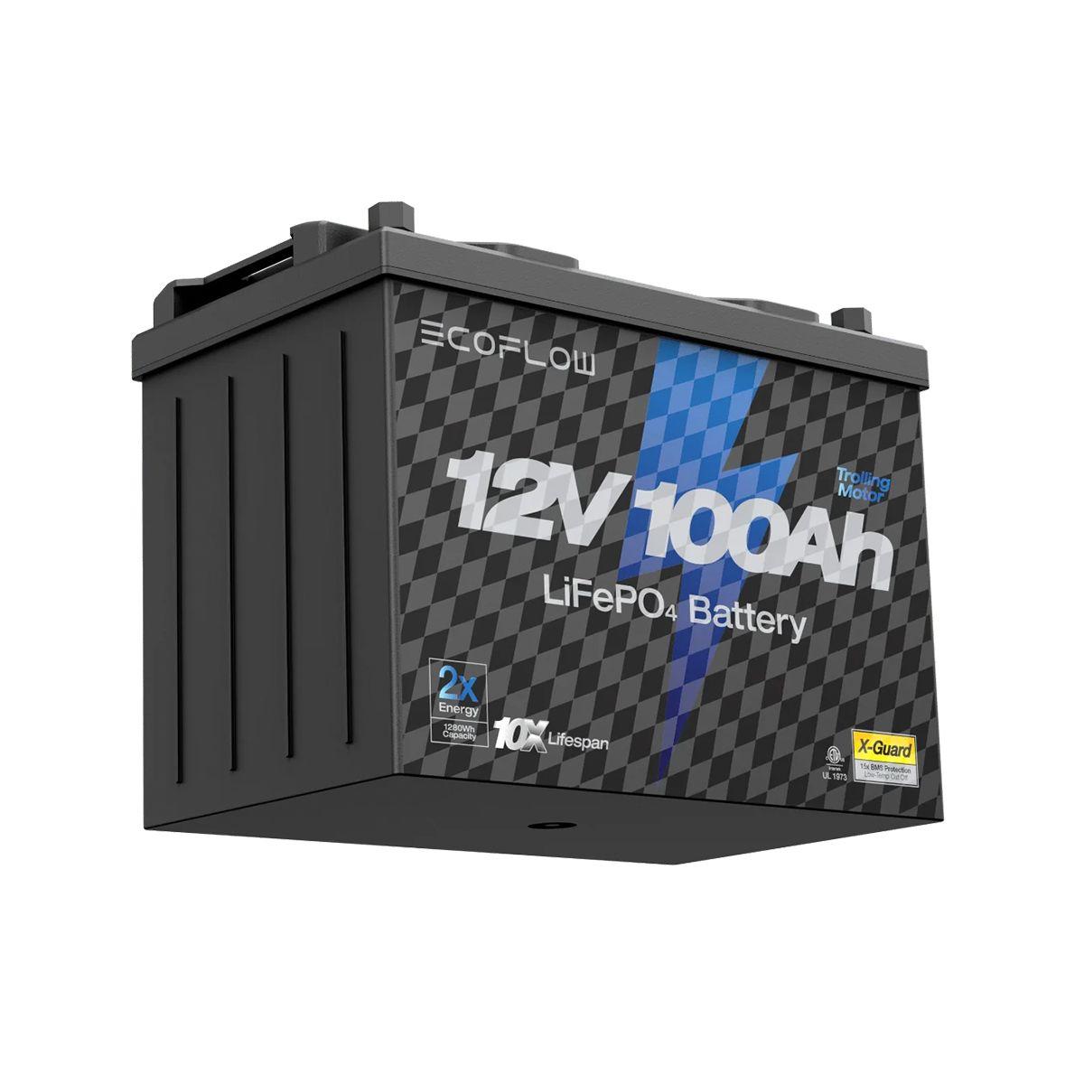 Batería de Litio 12V 100Ah para Motor Eléctrico EcoFlow-3