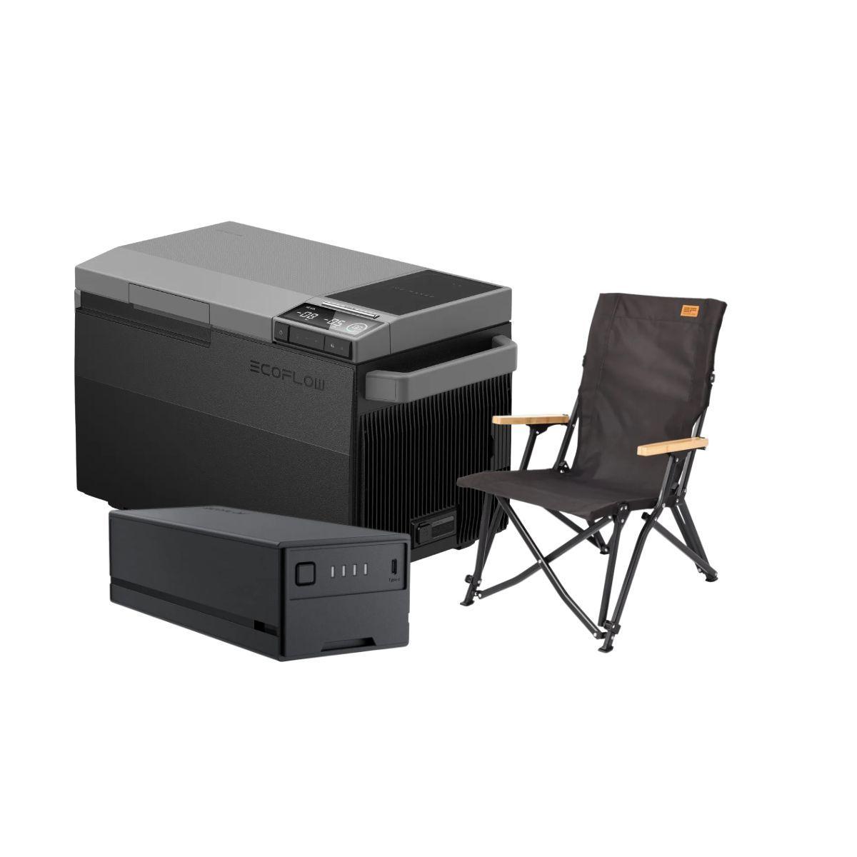 Cooler EcoFlow Glacier + Batería + Silla Camping-0