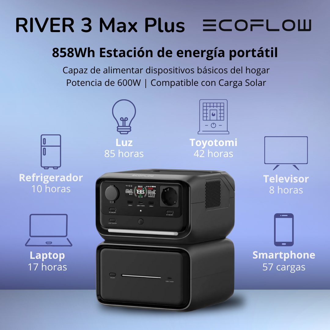 Generador EcoFlow River 3 Max Plus 600W 858Wh-4