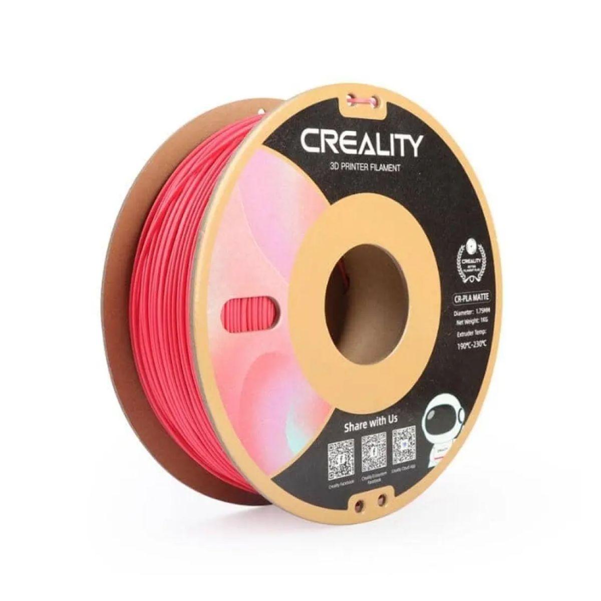 Creality Filamento CR-PLA Mate 1,75mm 1kg Rojo-0