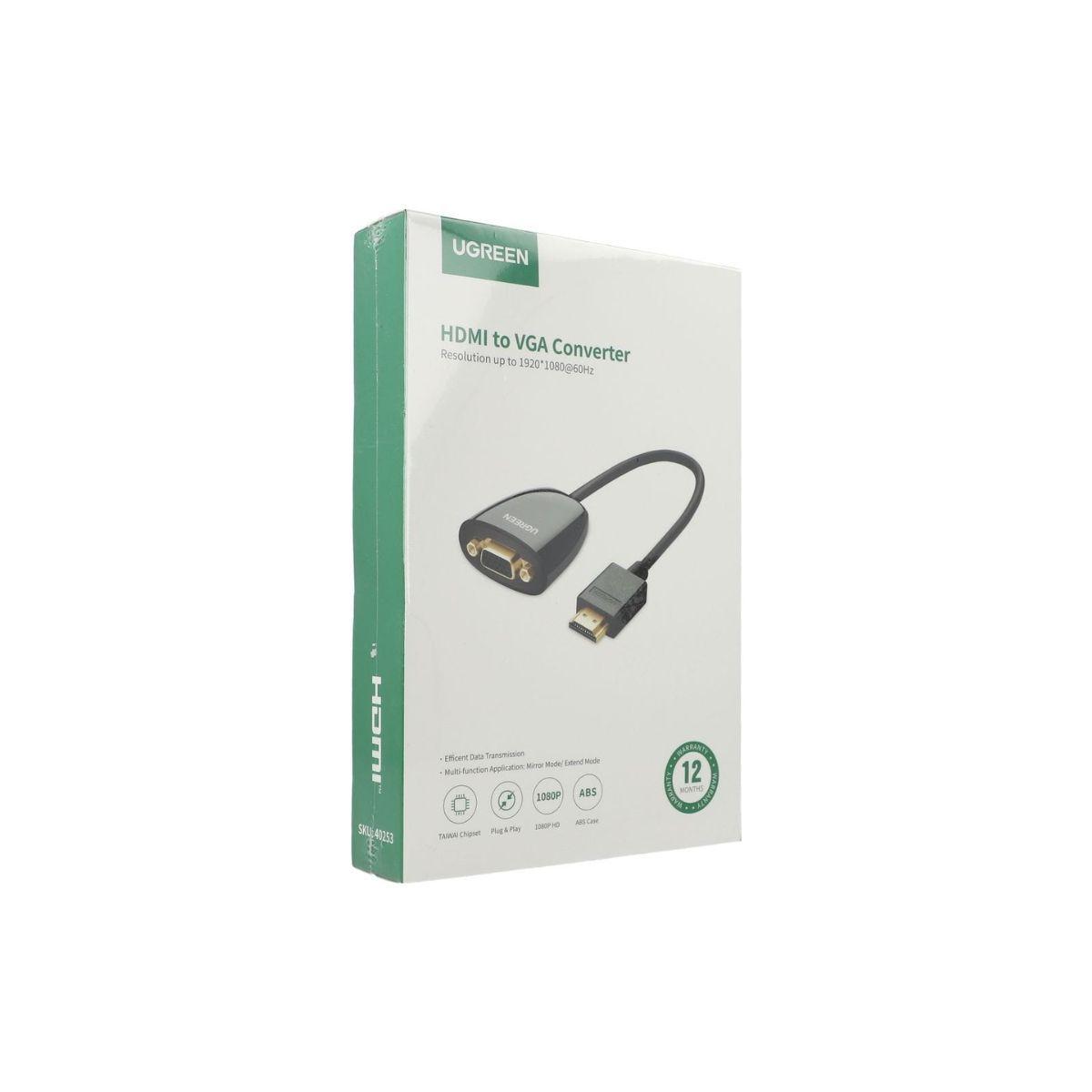 UGREEN Adaptador HDMI a VGA sin audio Negro-3