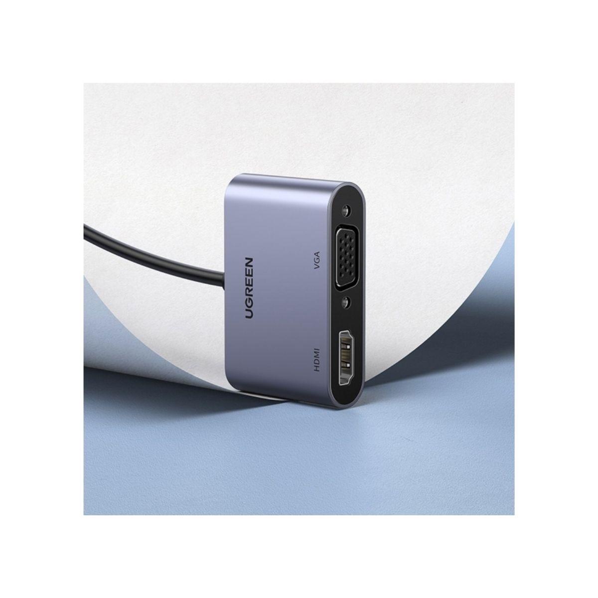 UGREEN Adaptador USB 3.0 A a HDMI+VGA-3