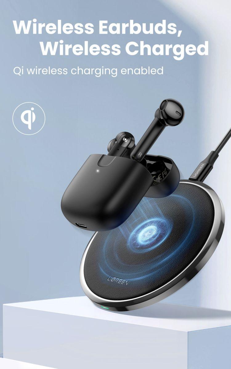 UGREEN Audífonos Inalámbricos HiTune T2 True Wireless Negro-2