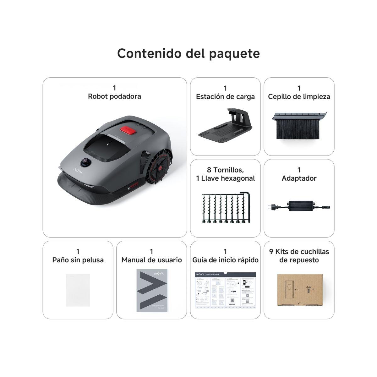 Cortadora de Pasto Robot Inteligente  MOVA 1000-9