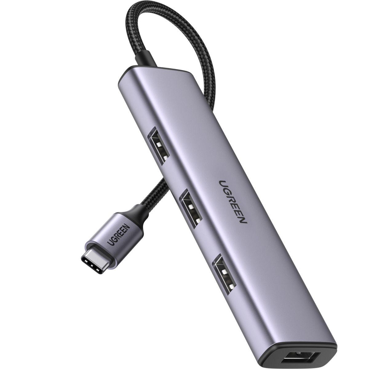 UGREEN Hub USB-C a 4 puertos USB A 3.0-3