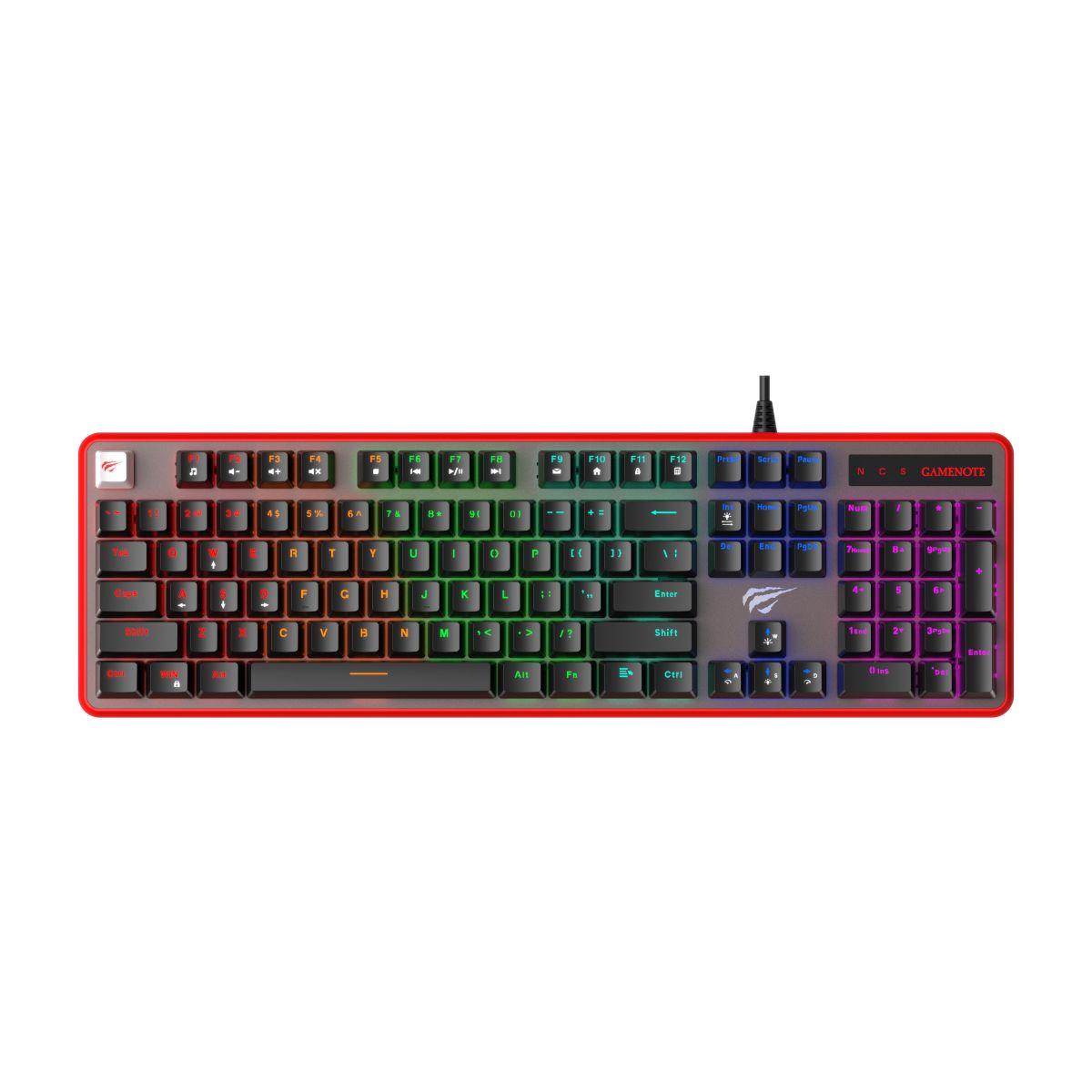 Havit Teclado Gamer Rojo-7