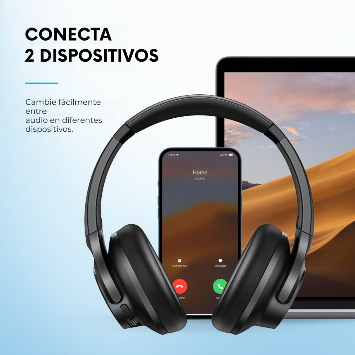 Audifono Over Ear Noise Cancelling Life Q20i Soundcore negro-8