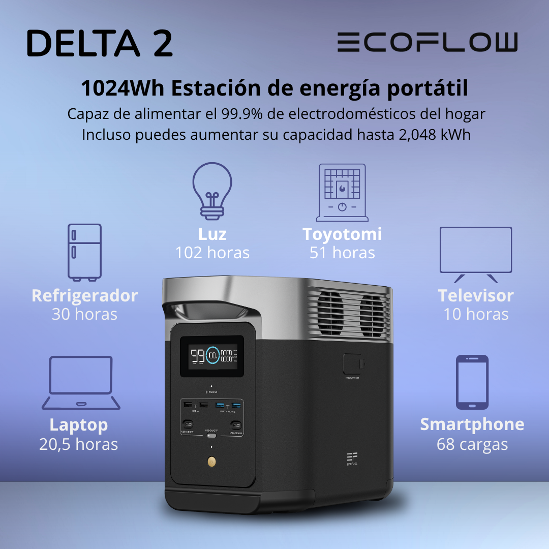 EcoFlow Delta 2 + Bolso-3
