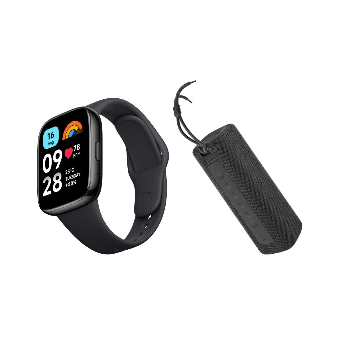Mi Portable Bluetooth Speaker 16W Black + Redmi Watch 3 Active Black-0