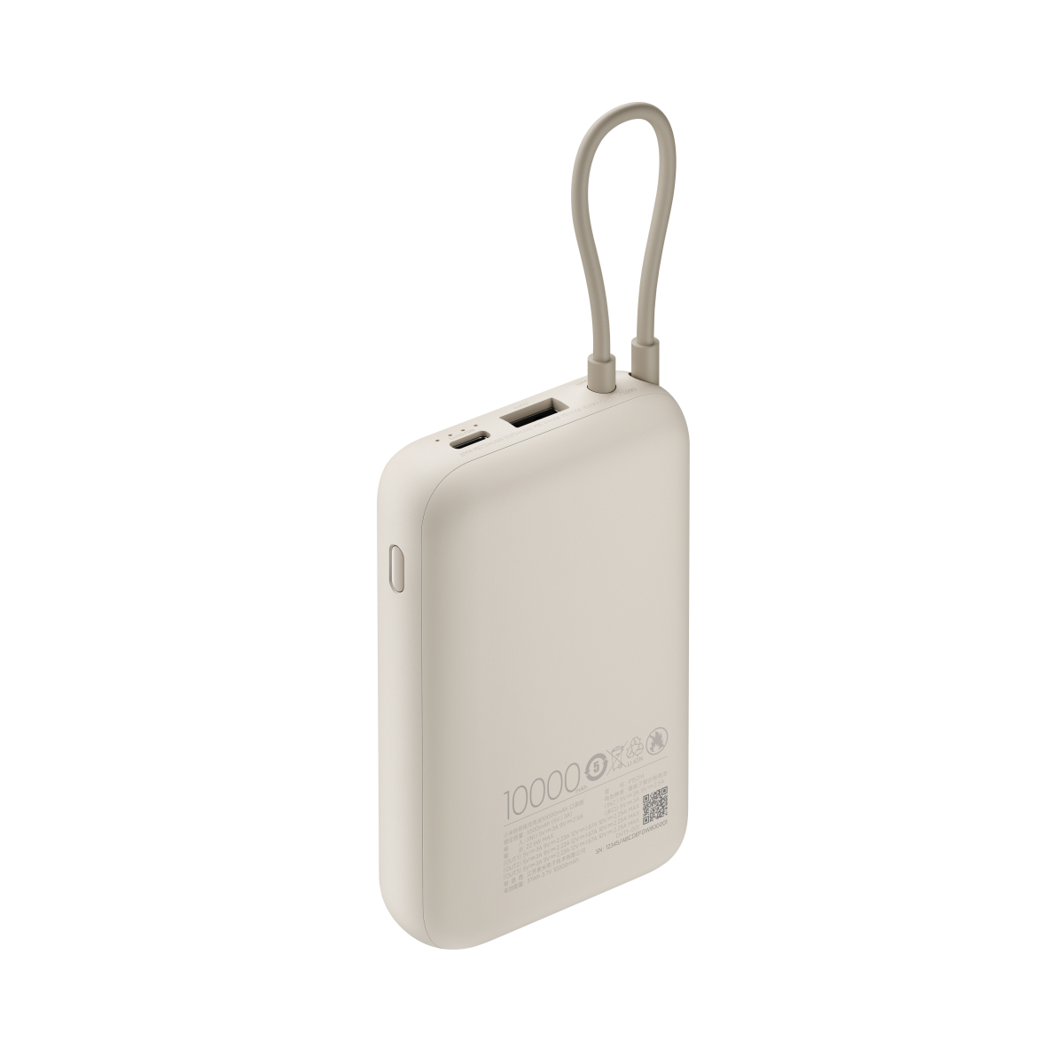 Xiaomi Power Bank 10000mAh Cable Integrado Gris-2