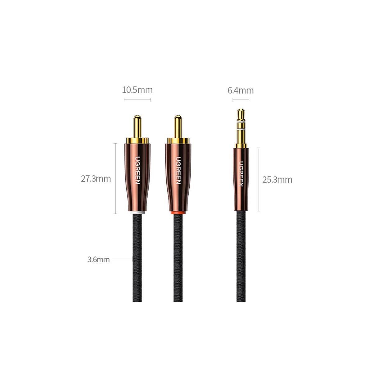 UGREEN Cable de 3,5 mm macho a 2 RCA 2m-2