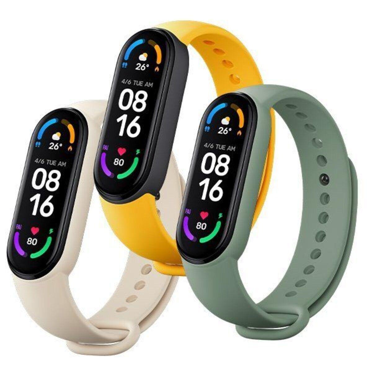 Correas Mi Smart Band 6 (3 pack) Ivory/Olive/Yellow-0
