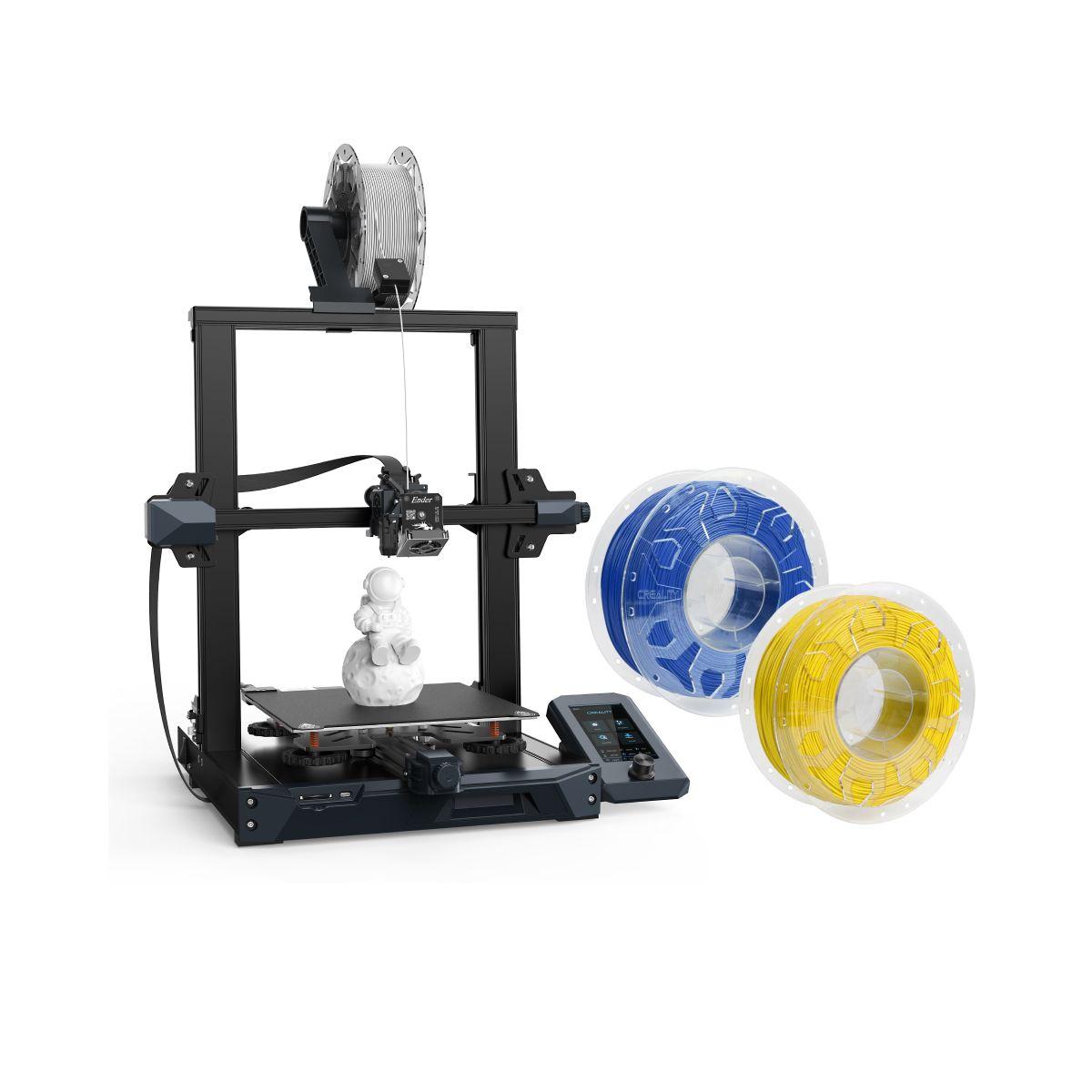 Impresora 3D Ender 3 S1 + Filamento PLA Blue y Yellow 1kg-5