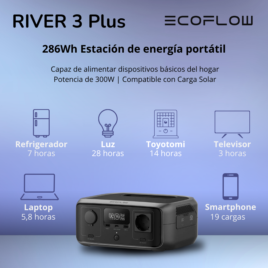 EcoFlow Generador River 3 Plus 286Wh-1